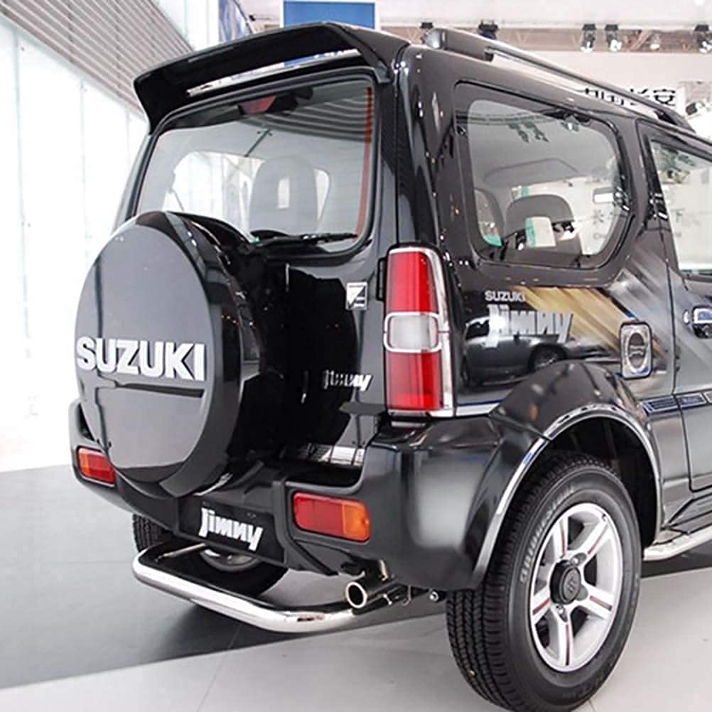 Spoiler Lybh in ABS Lucido Nero per Suzuki Jimny 2007-2016 con Luce A LED, Posteriore con Installazione Facile