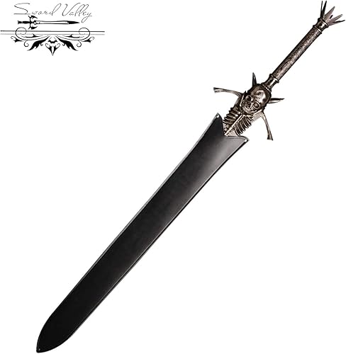 Vista 3 de Sword Valley RebellionRebellious Blade - Premium Fantasy-Themed Display Sword - Stainless Steel Blade, Zinc Alloy Guard, 136.5cm53.74" Length, Hand