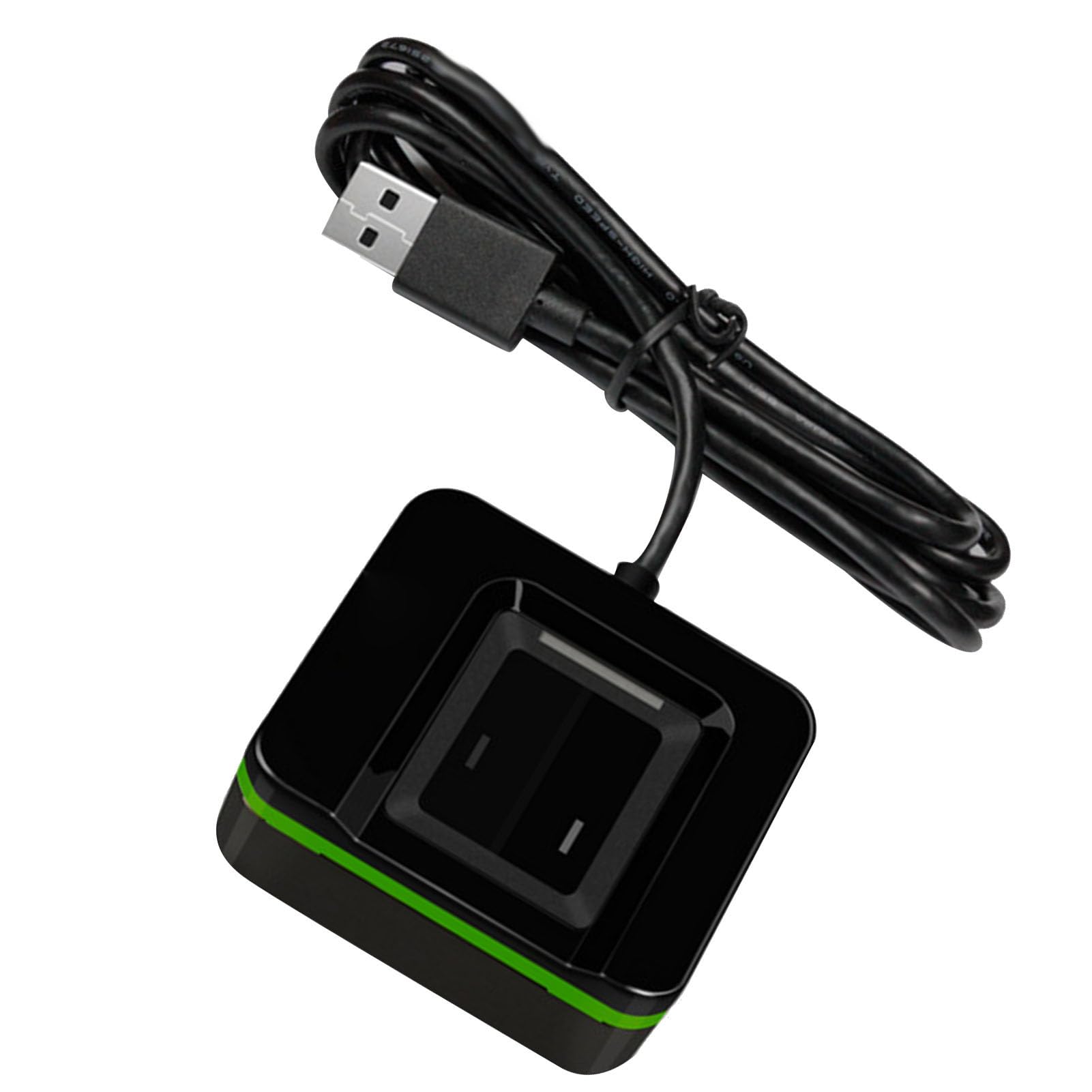 Lector Biométrico de Huellas Dactilares, Colector de Escáner de Huellas Dactilares USB con Cable de 5,9 Pies para Computadora PC, Reconocimiento de bajo Error, Fácil (ZKLIVE20R)