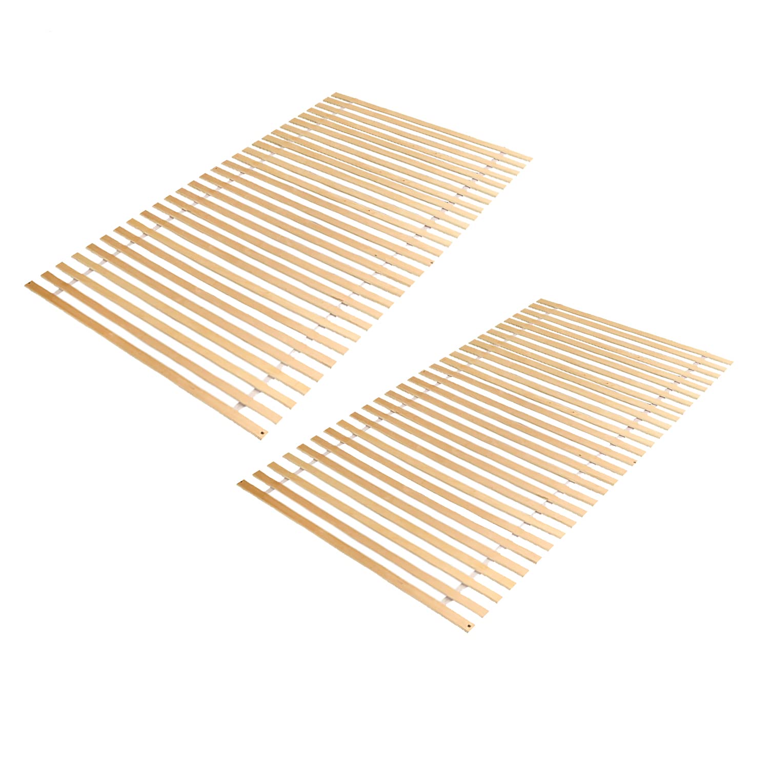 Sonnewelt 2 somieres de 90 x 200 cm, listones de cama de madera maciza de alta calidad, somier de láminas de madera