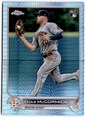 Miniatura 1 de 2022 Topps Chrome Prism Refractor #43 Chas McCormick RC Rookie Houston Astros MLB Baseball Trading Card