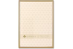 Lawrence Frames 5x7 Gold Metal Picture Frame (670057)