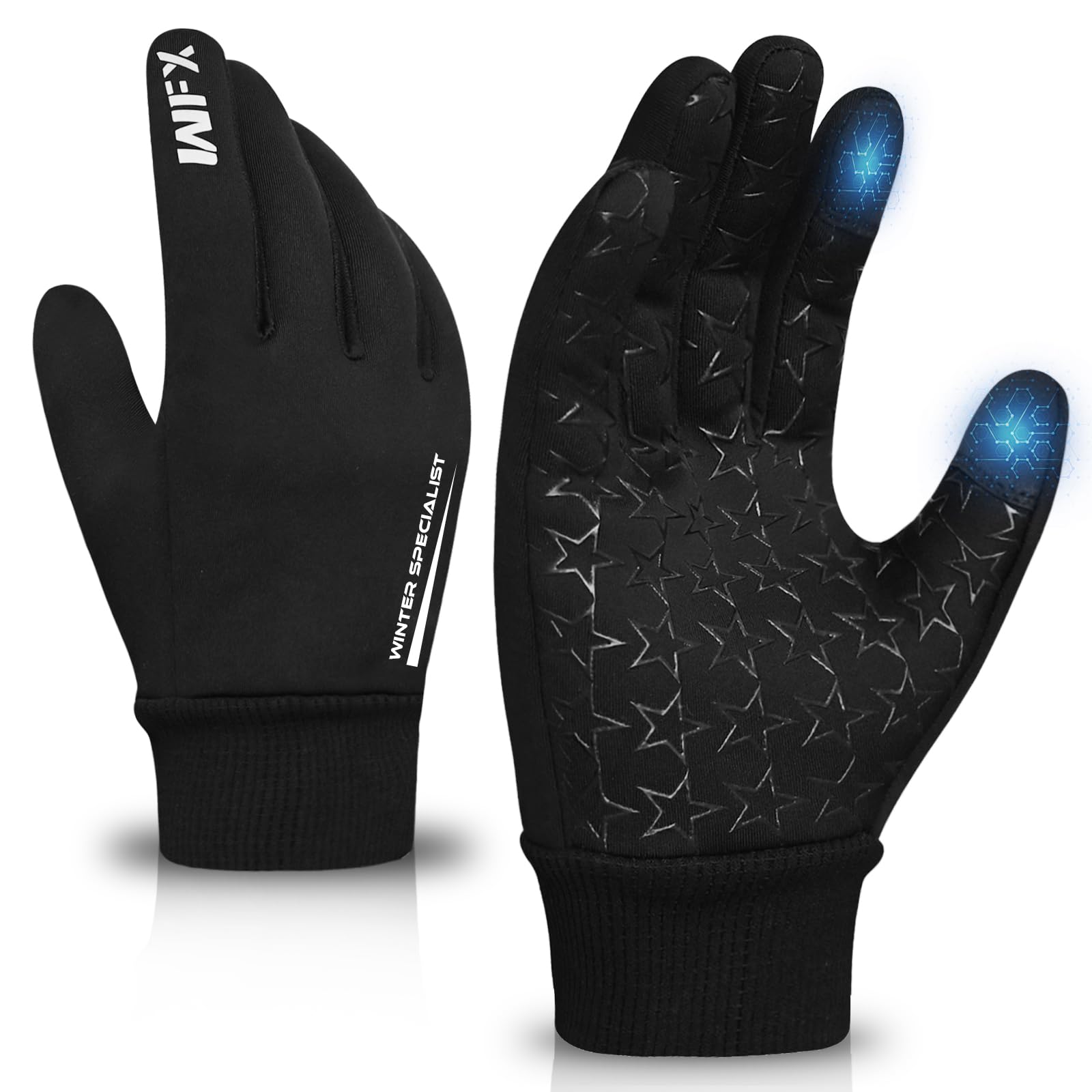 Guanti da ciclismo termici invernali per bambini ragazzi ragazze Grip flessibile Touchscreen Guanti da ciclismo per bambini Sport all'aria aperta Corsa Sci Calcio Guanti leggeri antiscivolo