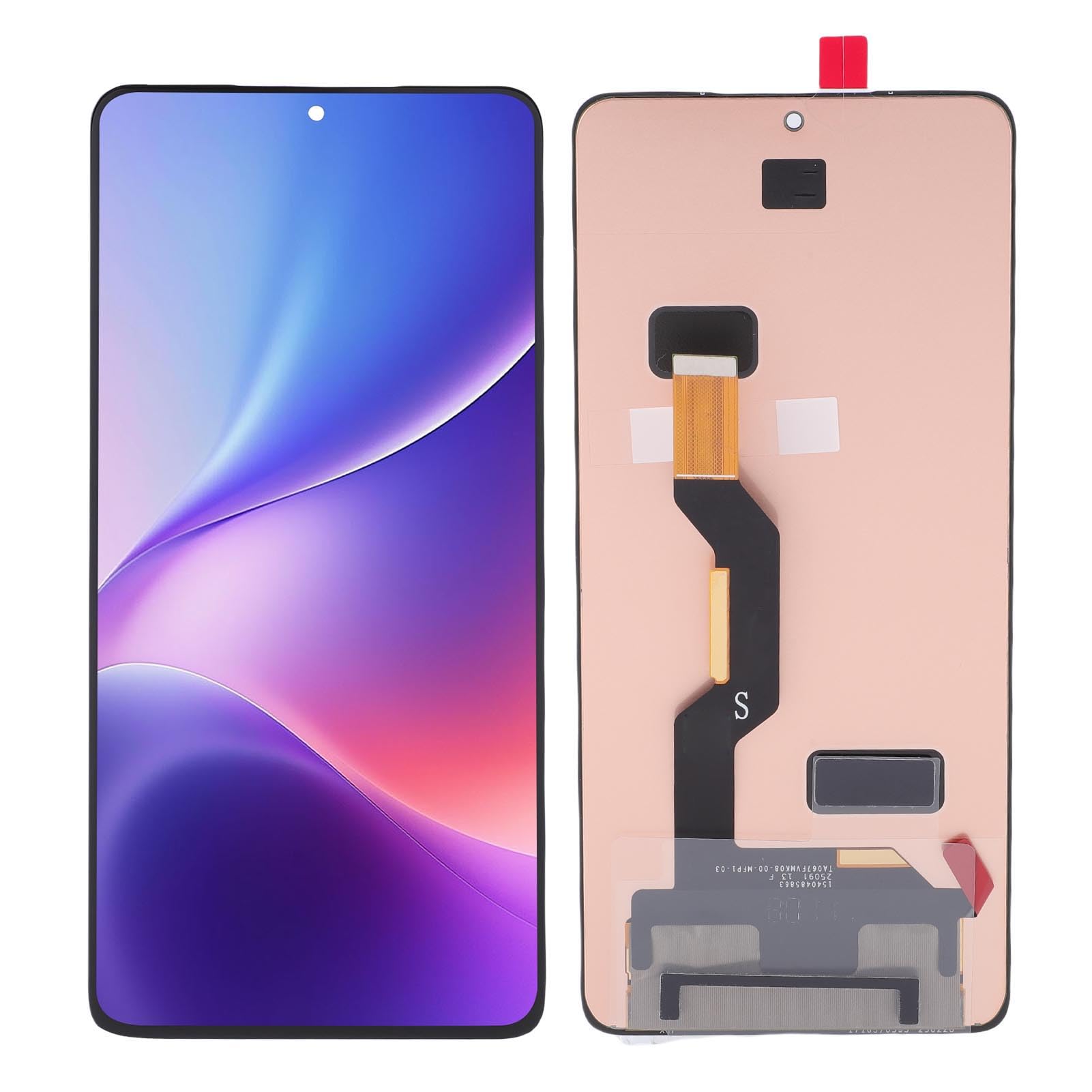 Diyeeni Am OLED para Reemplazo de Pantalla de Lápiz óptico Edge 60, Ensamblaje de Digitalizador de Pantalla Táctil de Pantalla OLED, Admite Función de Huellas Dactilares con Las