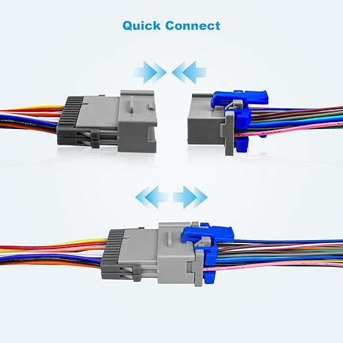 Miniatura 3 de Arnés de cableado de radio macho y hembra adaptador para GM Chevy Silverado GMC Buick 2003 2004 2005 2006 2007 Kit de enchufe de cable de cable