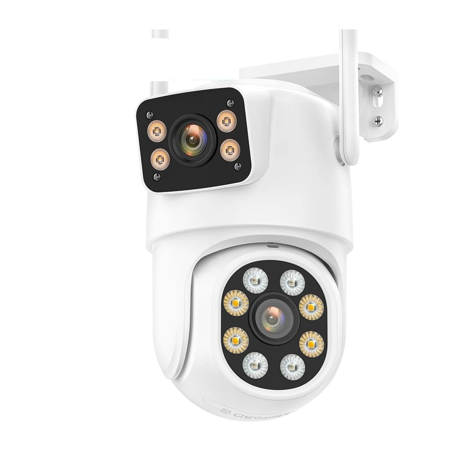 CVFRDD PTZ Camera 8MP 4K HD Dual Lens Dual Screen 4MP HD Outdoor Wireless IP Camera AI Human Detect P2P Video Surveillance(8MP With 32G Card)