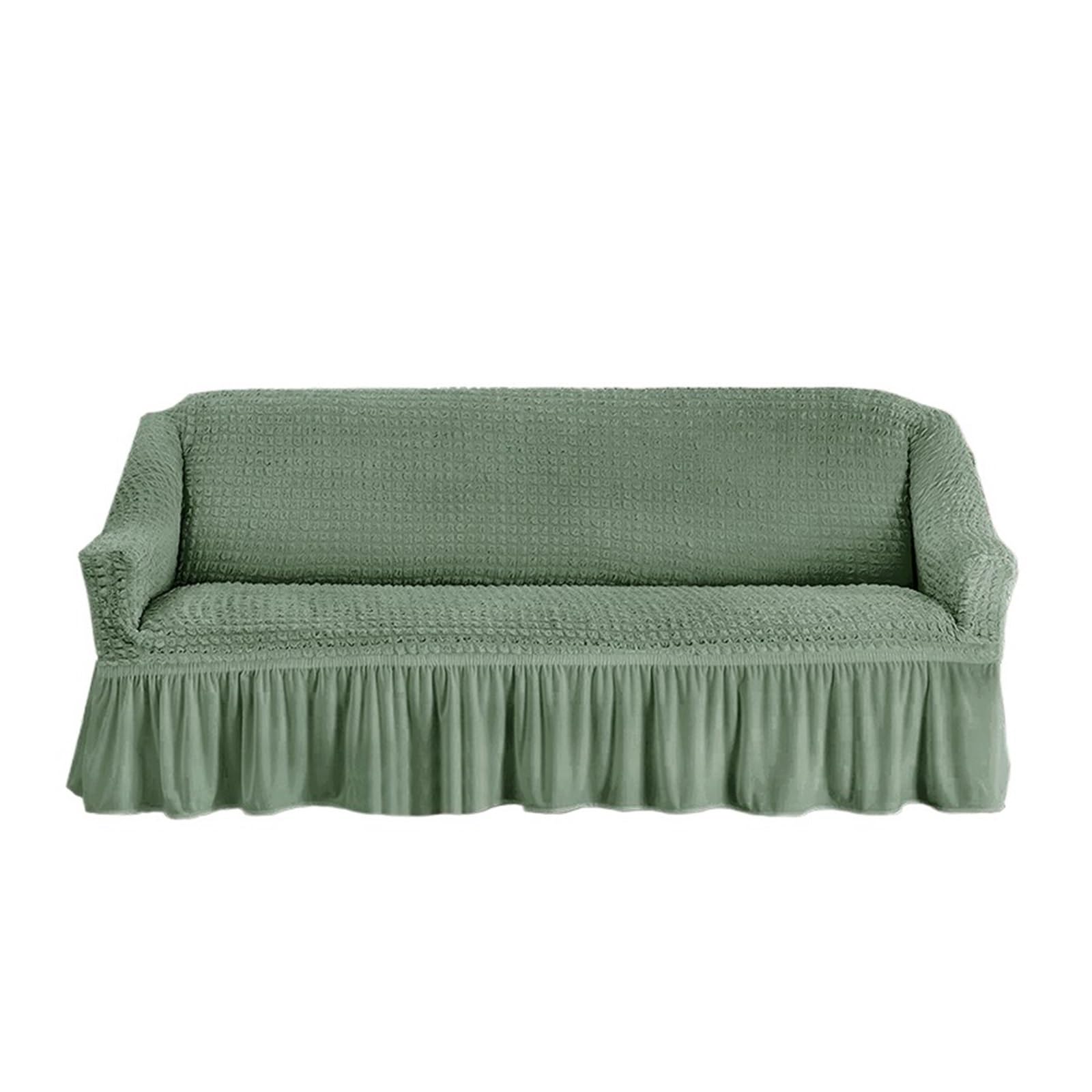 CHAKEUZND sofa slipcovers， Sofa Slipcover With Skirt High Stretch Universal Fit 1-4 Seat (90-300cm) Multicolor(Color 3,4-seat(235-300cm))
