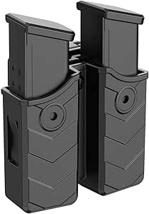 Universal Double Magazine Pouch - Fits Glock, Sig, Beretta & Most 9mm/.40 Pistol Mags (Paddle Mount)