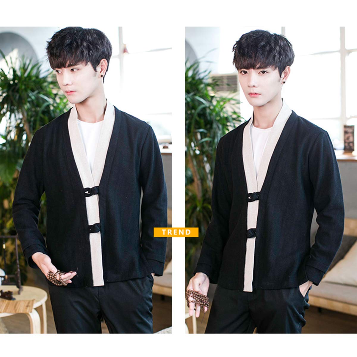 Seidarise Kimono Tradizionale Giapponese Abbigliamento Uomo Cardigan Noragi Giacca Yukata Cappotto Haori
