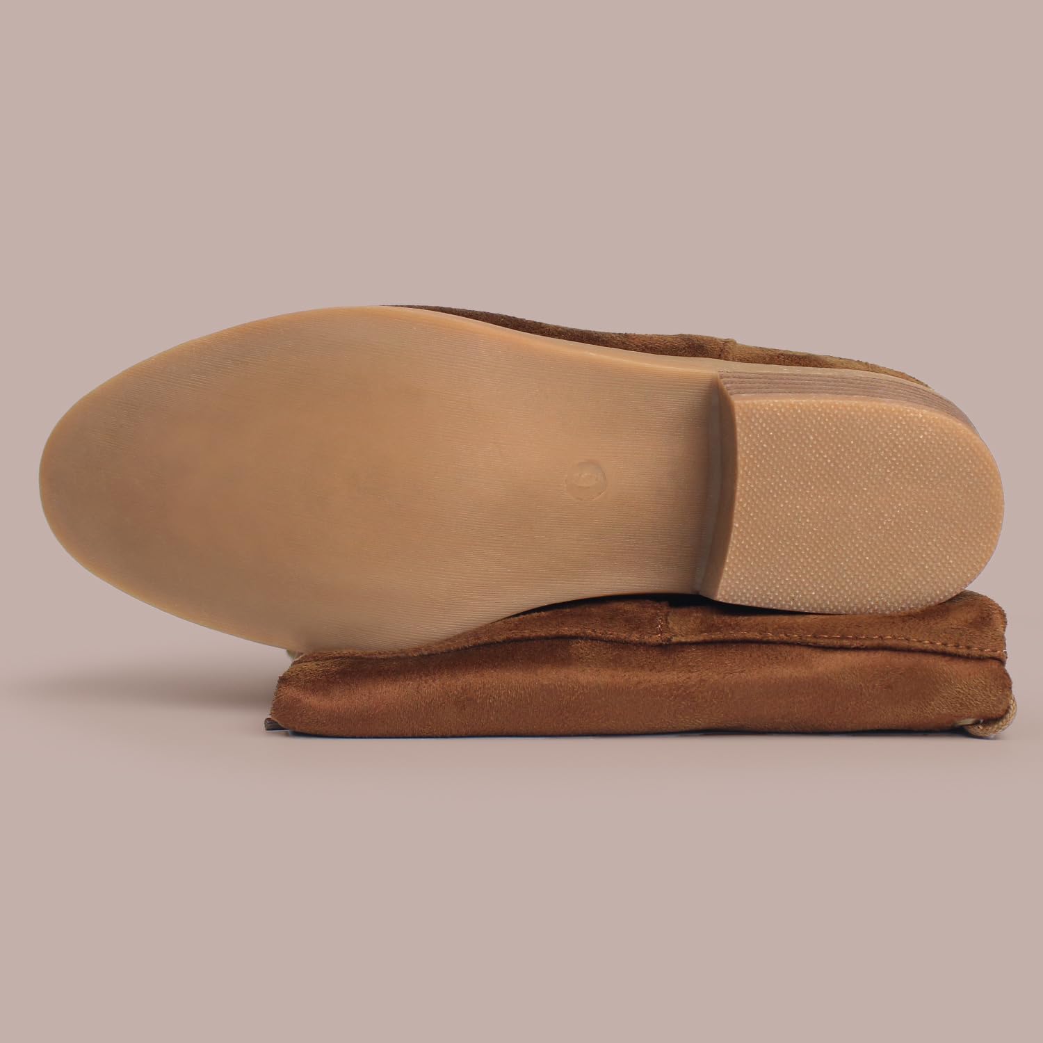 Hawkwell Women's Thigh High Fashion Boots Over The Knee Black Low Flat Heel Boots - Image 6