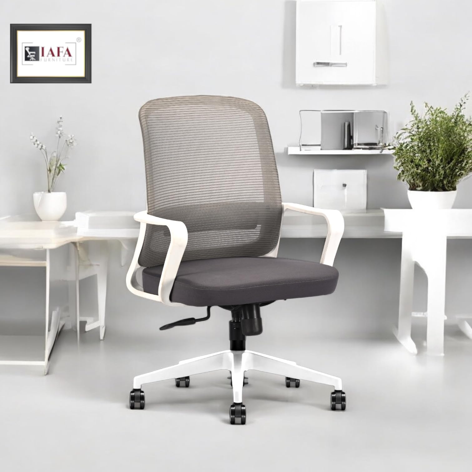 See full amazon price history chart for IAFA FURNITURE Rico Office Chair With Slight - Tilt & Height Adjustable Mechanism|Ergonomic Mid - Back Mesh Design|Heavy Duty Metal Base|2 Years Warranty,Adjustable Lumbar Support&Headrest(Grey) IAFA FURNITURE Rico Office Chair With Slight - Tilt & Height Adjustable Mechanism|Ergonomic Mid - Back Mesh Design|Heavy Duty Metal Base|2 Years Warranty,Adjustable Lumbar Support&Headrest(Grey) (B0D31634XY) Amazon Price History, Amazon Price Tracker