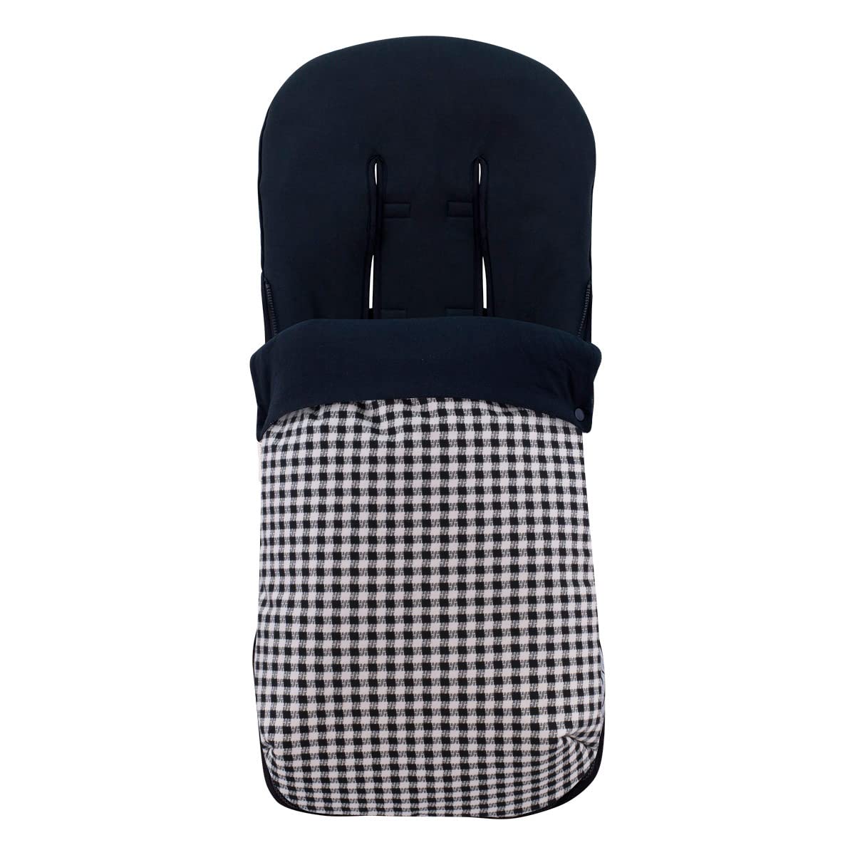 JYOKO KIDS Saco Universal para Cochecito, Sacos de Abrigo para Carritos, Saco Invierno Silla Paseo, Saco de Silla de Bebe con Cremallera Desmontable, Antimanchas (VICHY, ALGODON)