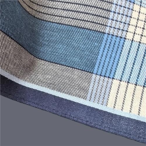 Pañuelos masculinos de algodón for hombre con diseño de rayas finas 4