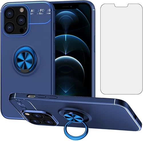 Asuwish Funda protectora para iPhone 13 Pro de 6.1 pulgadas con protector de pantalla de vidrio templado y soporte de anillo para celda protectora disponible en Yaxa Peru