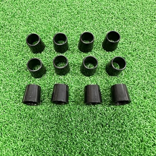 HH-GOLF 12 Pack Solid Black Flat Golf Iron Ferrules for