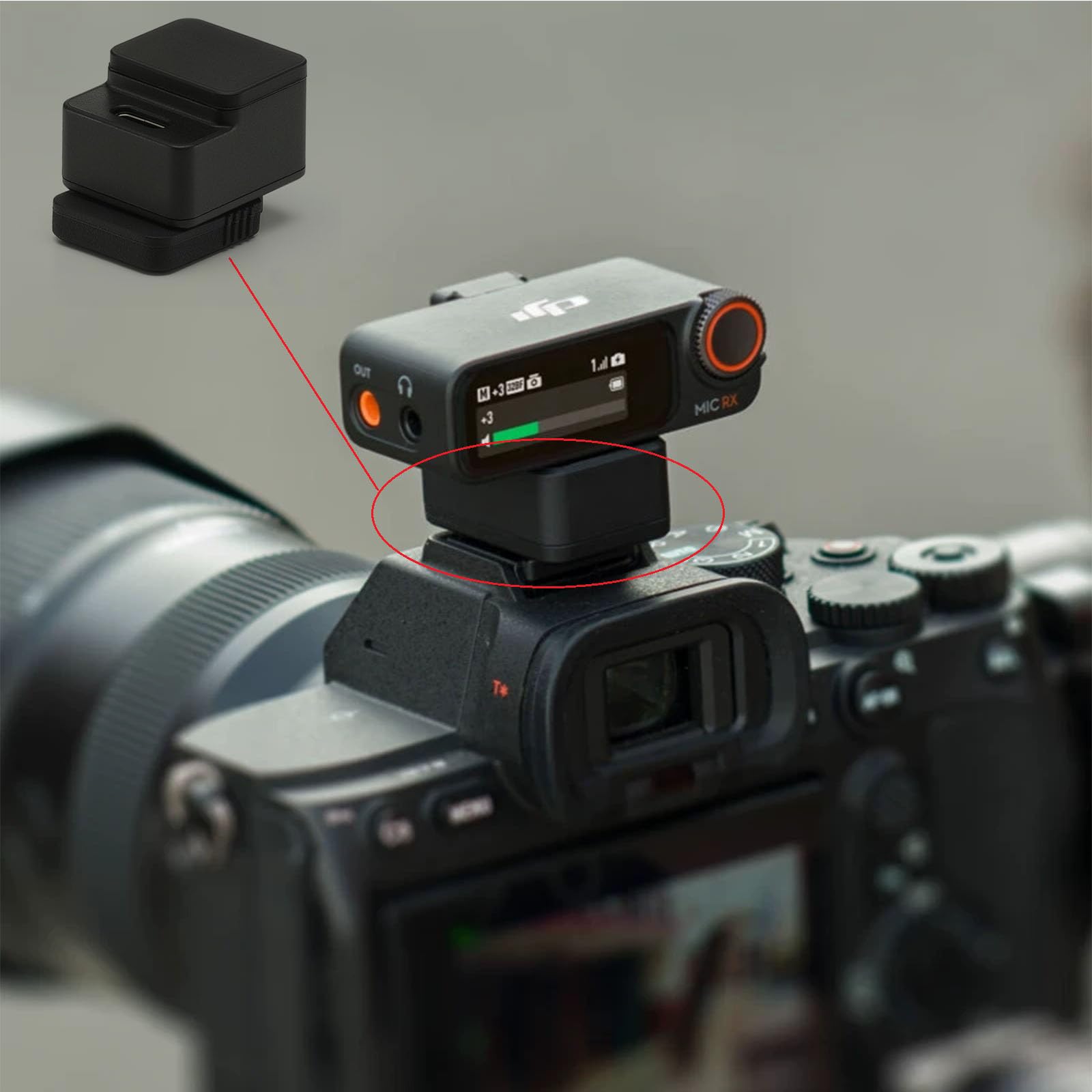 Amazon | DJI Mic 3/マイクミニカメラアダプター用オリジナル、Sony