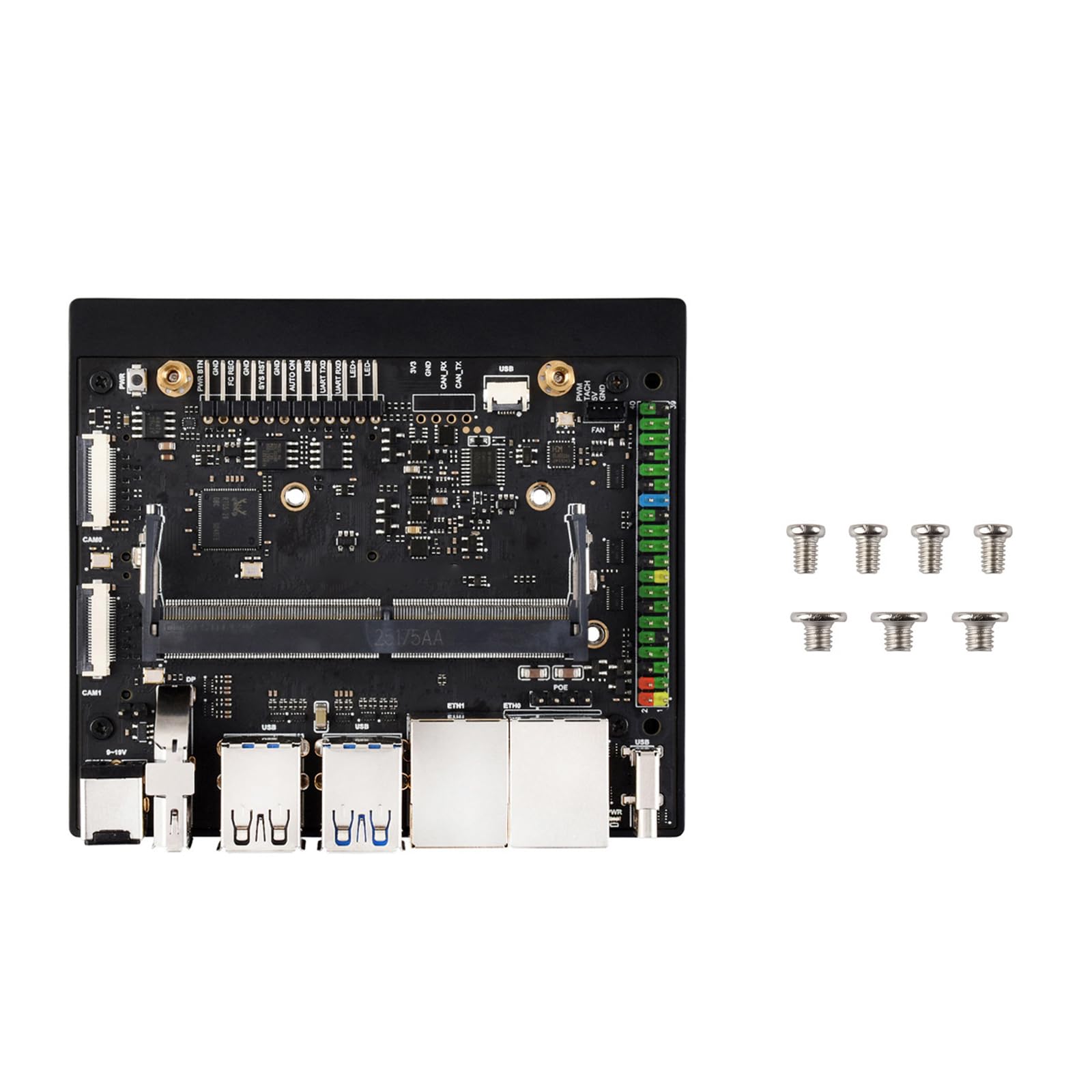 Generico Piastra Base Scheda Animata per Porte Rete per modulo Orin Interfacce Multiple per Applicazioni calcolo Scheda a circuiti Stampati con Due Porte Ethernet