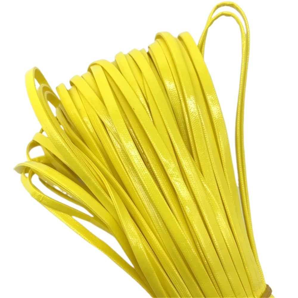 Decor Craft String 5yards Flat Leather String Decoration Rope, PU Imitation Cord for Jewelry Making 1piece