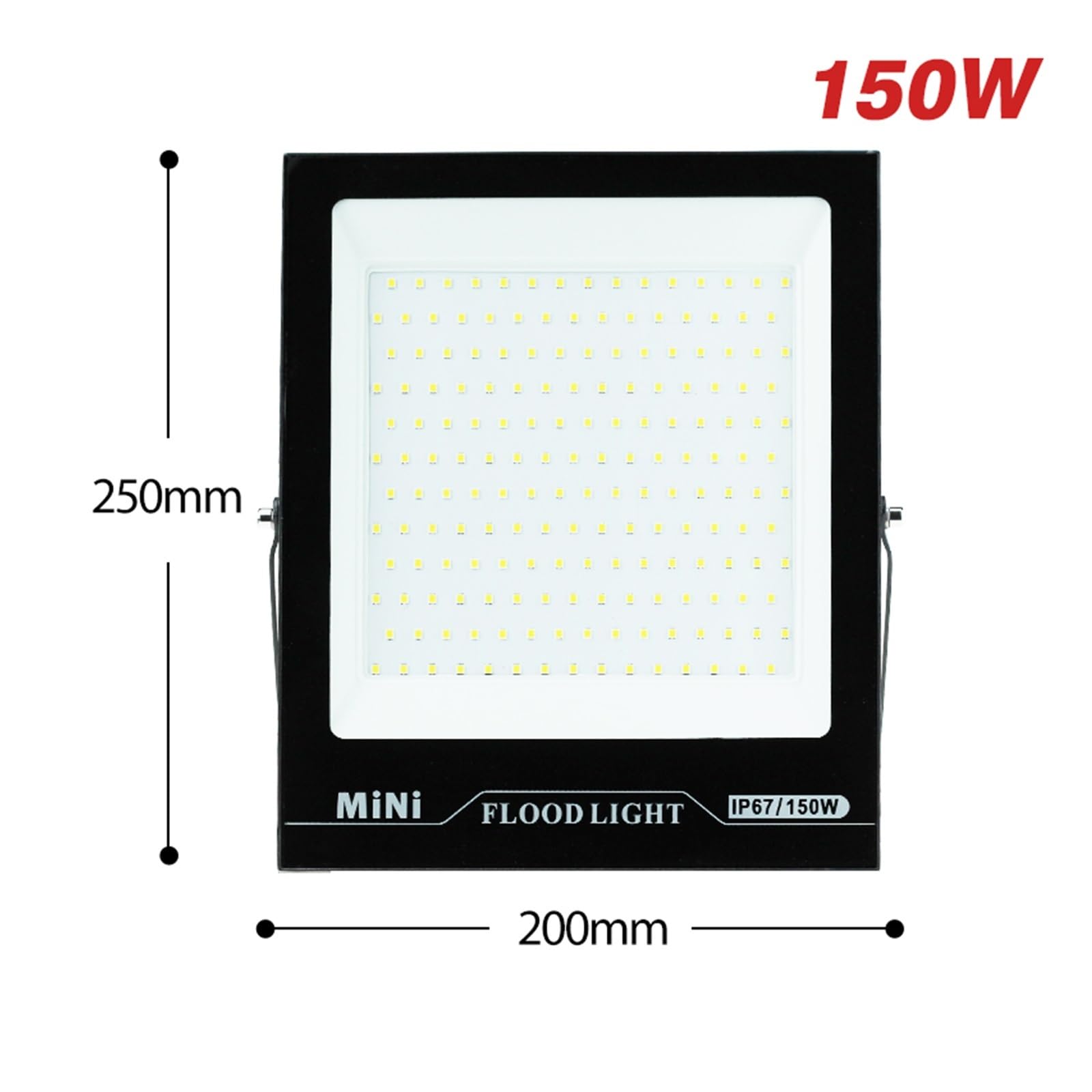 Foco LED para exterior, 2 Uds Luz De Inundación LED 50W 100W 150W Alto Brillo IP66 Iluminación For Exteriores Impermeable Foco LED Reflectores De Pared para puertas de garaje y jardín(Cold White,150w)