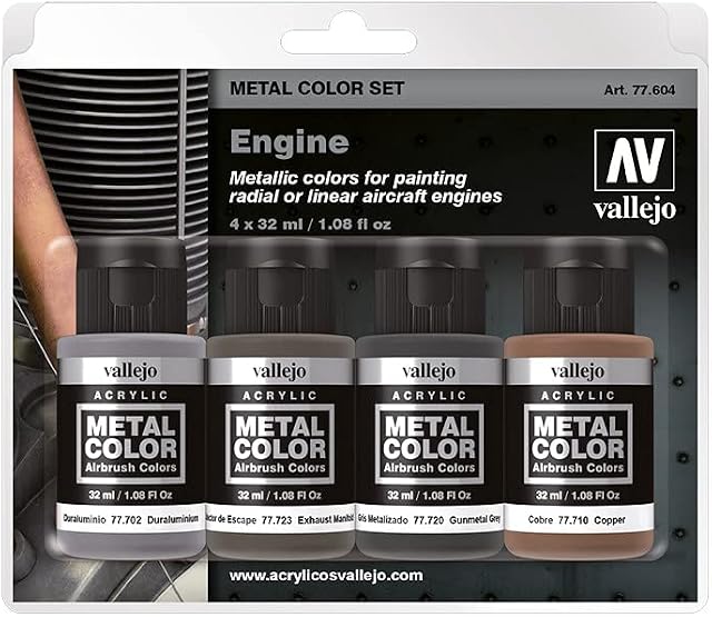 Vallejo VAL77604 Colours for Models and minatures, 32 ml (Pack of 4)