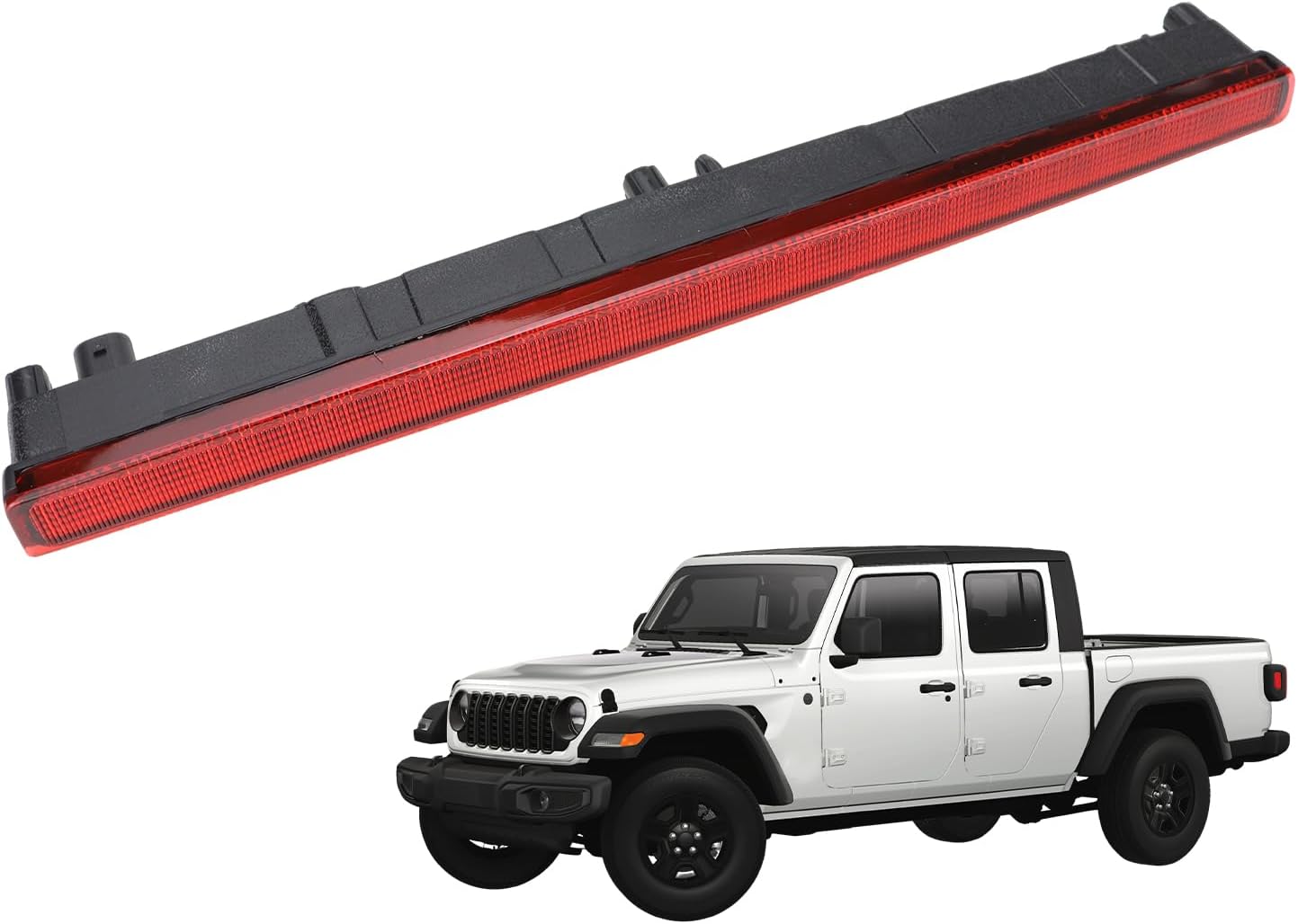 923-297 Center High Mount Stop Light Compatible with Jeep Gladiator 2020 2021 2022 2023 2024 2025 Replaces 923-297, 68338388AC