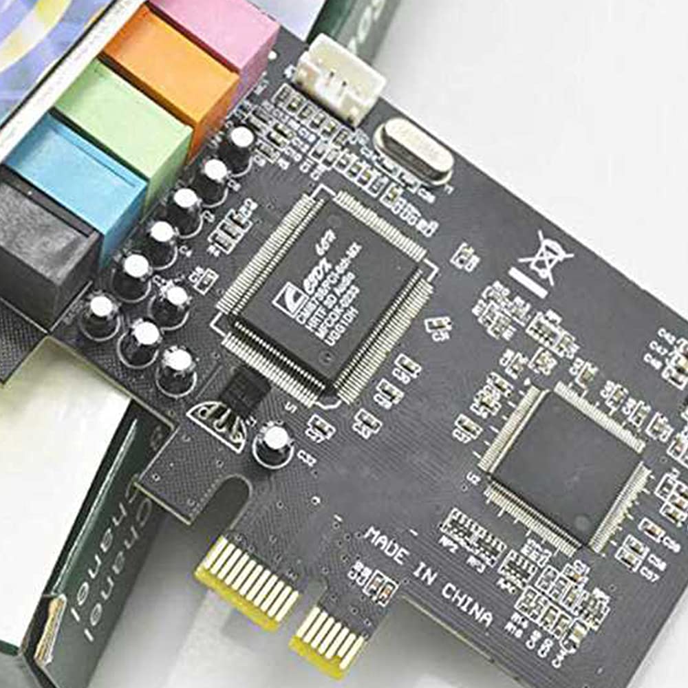 Scheda audio interna 5.1 per 10 con staffa a basso profilo, PCI-E stereo 3D, chip CMI8738 32/64 bit scheda audio PCI