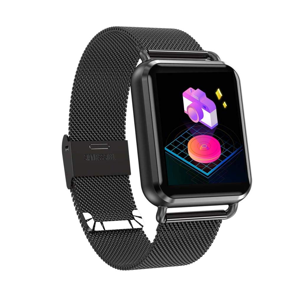 Stalowy luksusowy inteligentny zegarek Q3 wodoodporny dynamiczny ciśnienie tlenu krwi krokomierz funkcje Bluetooth