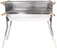 Churrasqueira Inox Espetinho 3 Andares Móvel 25x1Metro