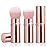 Keriloo Makeup Brush 2 Pack, Retractable Travel Kabuki Powder Foundation Makeup Brush Face Blush Brushes for Blending Liquid, Blush, Bronzer, Buffing, Sunscreen,Flawless Cosmetics