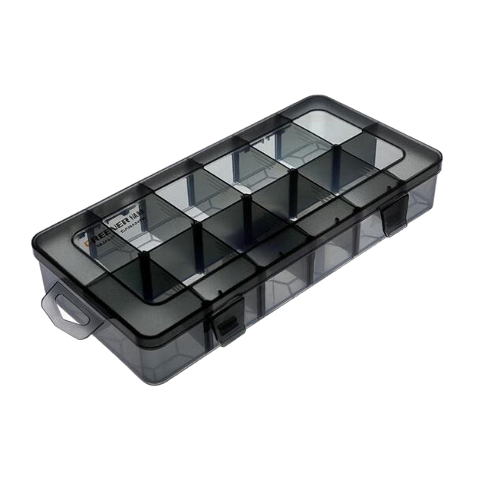 WOVEBIUS Plastic Screws Storage Box Multi-grid Hardware Box Storage 12 GrIds S,Small or Large