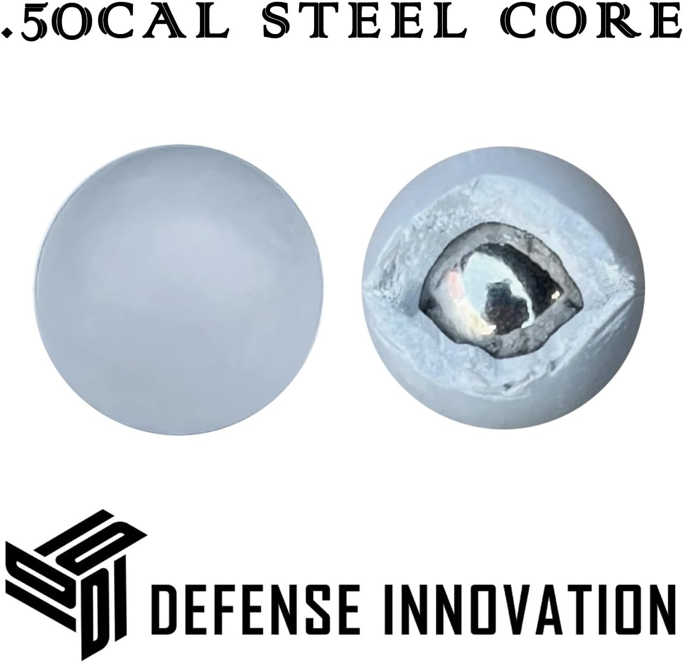 High Performance Heavy Duty Steel Core Defense Projectile Ammo (.50 Cal)