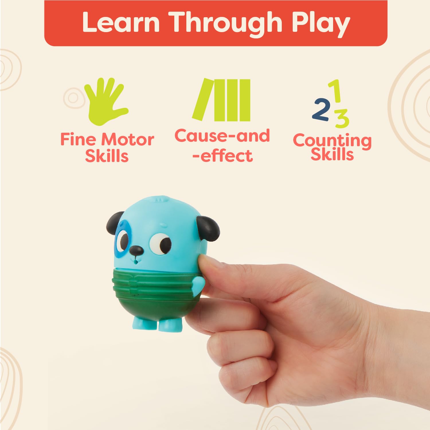 B. toys - Libro de baño con números y Barco con Cuerda para Arrastrar