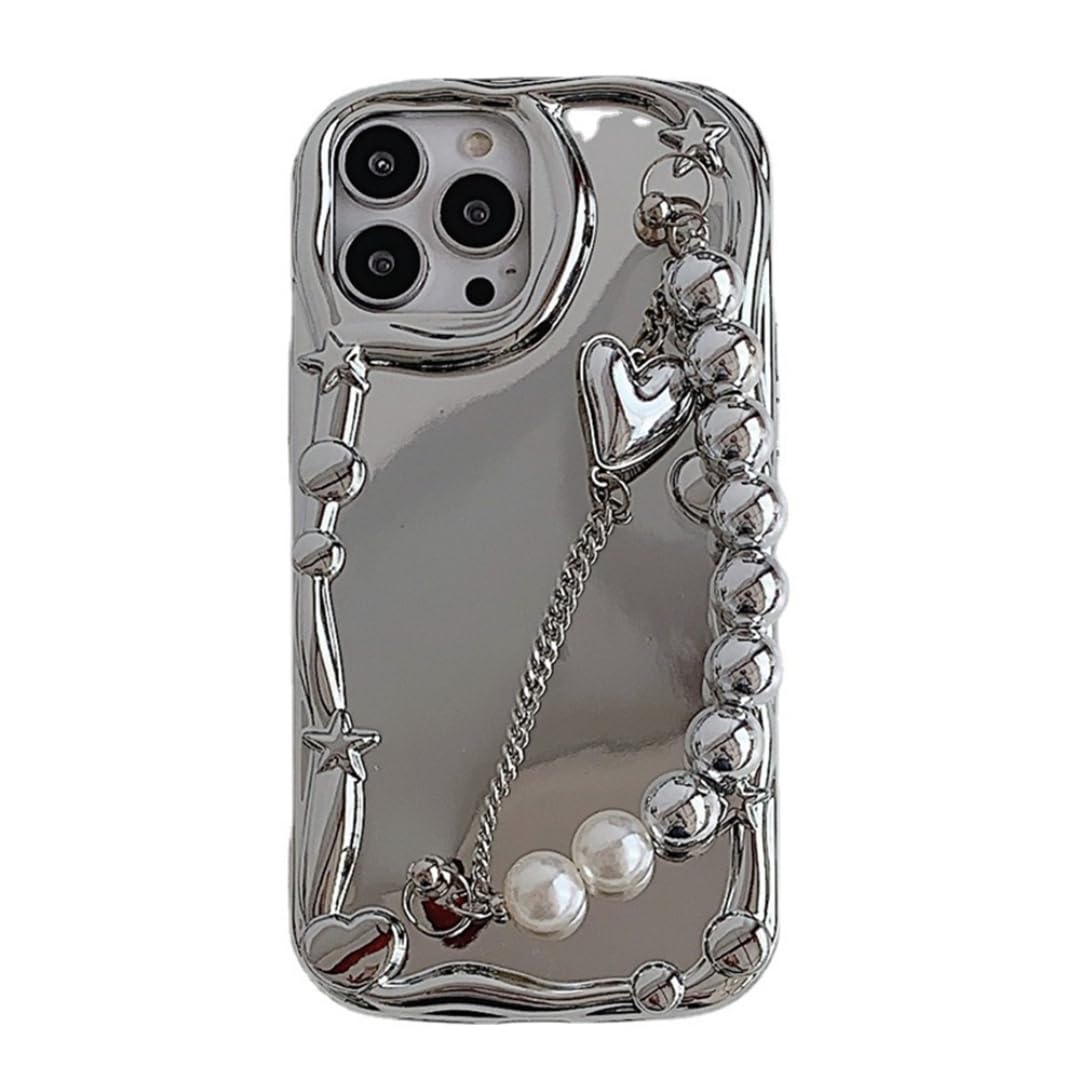 Coque silicone souple iPhone 15 Plus finition argent premium - 7