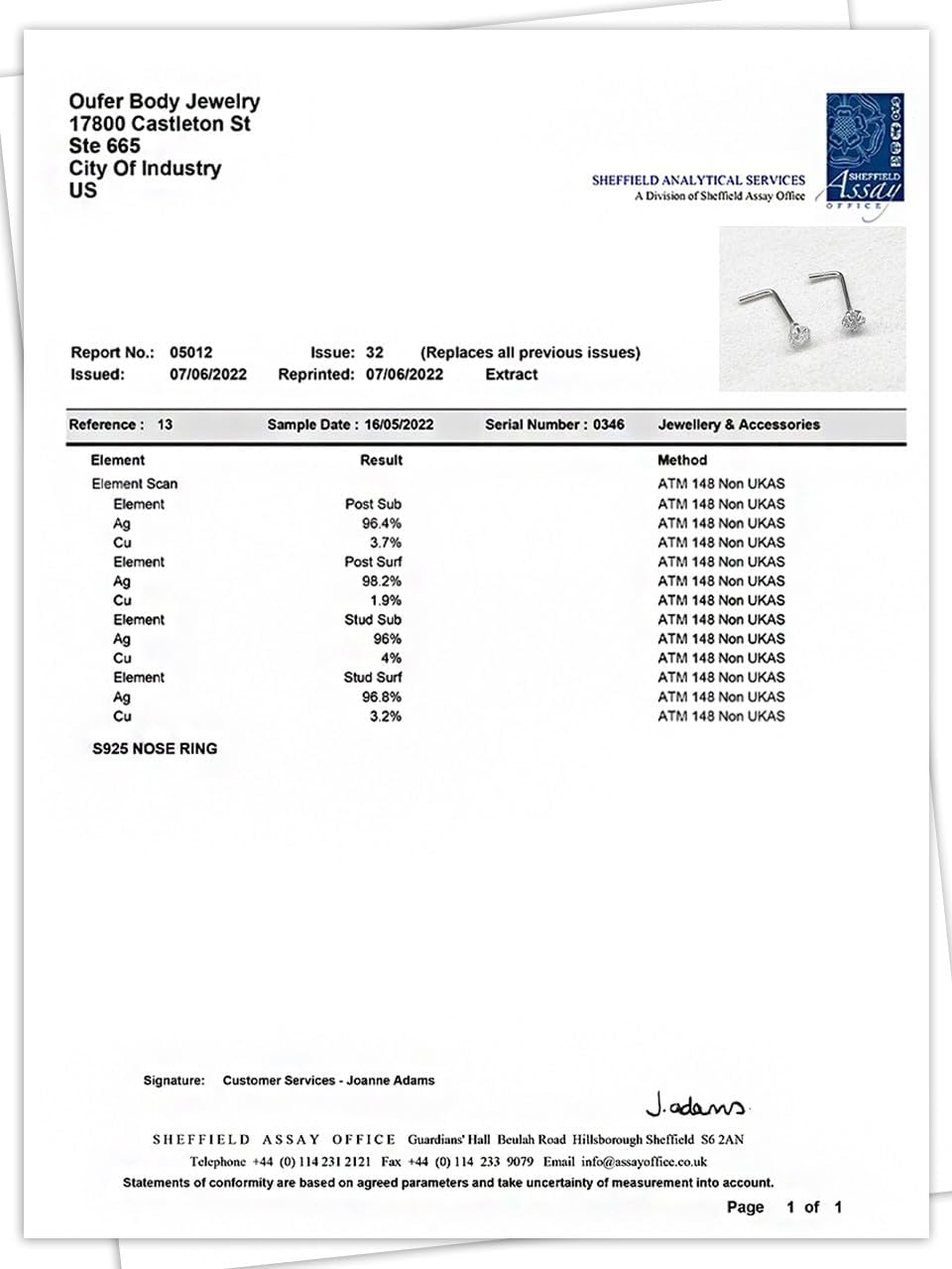 OUFER 925 Sterling Silver Nose Studs, L Shaped Nose Rings Studs, 20G Nostril Solid 3mm Heart CZ Nose Piercing Jewelry, Nose Studs For Women Men (L - 3mm Heart) - Image 7