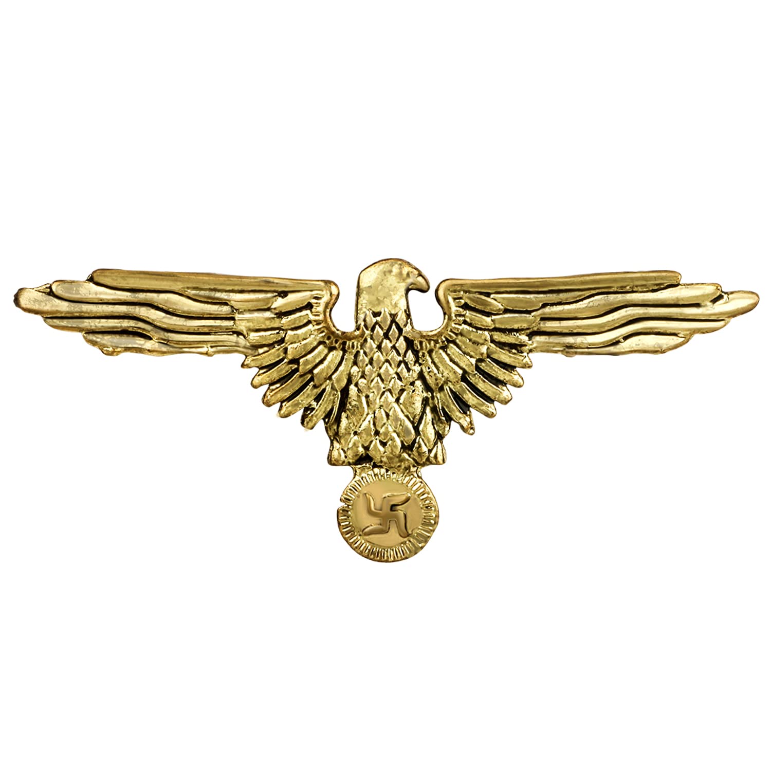 Mahi Gold Plated Swastik and Flying Eagle-Shaped Brooch for Men (BP1101110G) (B0CPP4S4PC) Amazon Price History, Amazon Price Tracker