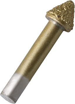 60 Angle Diamond CNC Router Bit Granite Stone Engraving 6mm Shank Dia