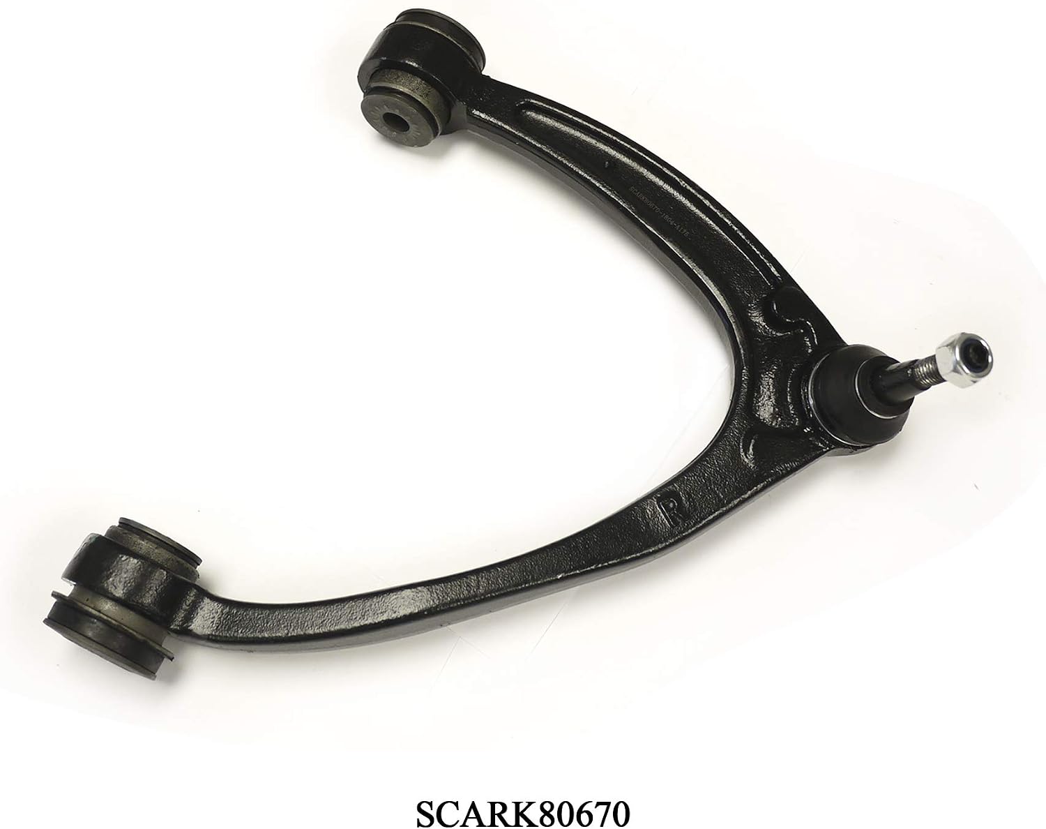 Front Right Upper Control Arm & Ball Joint Assembly Compatible with Cadillac & Chevrolet & GMC Model Escalade ESV & Silverado & Suburban & Tahoe & Sierra & Yukon (Rep# 25812726, RK80670) - SCARK80670