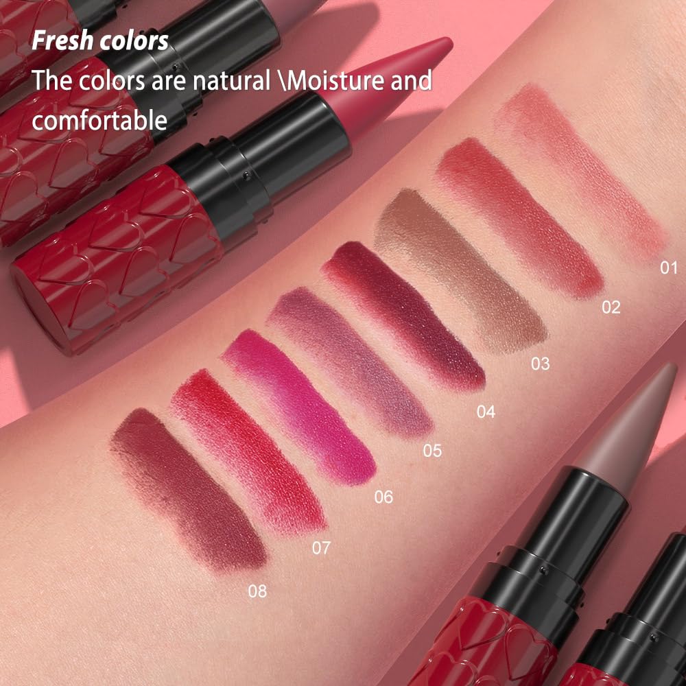 Nude Lip Liner & Lipstick Combo - Long Lasting Makeup -5