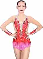 Amazon | 新体操ドレスガールズダンス衣装パフォーマンスウェア