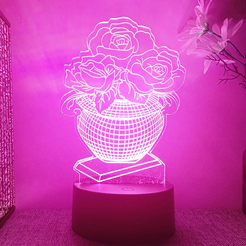 Lámpara de Mesa Noche Ilusión 3D Luz LED Multicolor USB miniatura 3