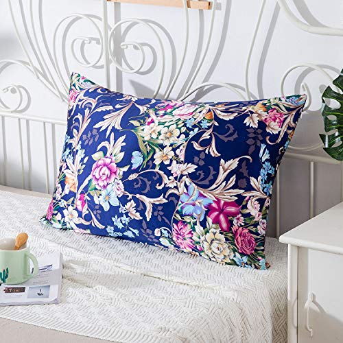 SLPBABY Silk Pillowcase for Hair and Skin with Hidden Zipper Print (Queen, Pattern4) - Thumbnail 2
