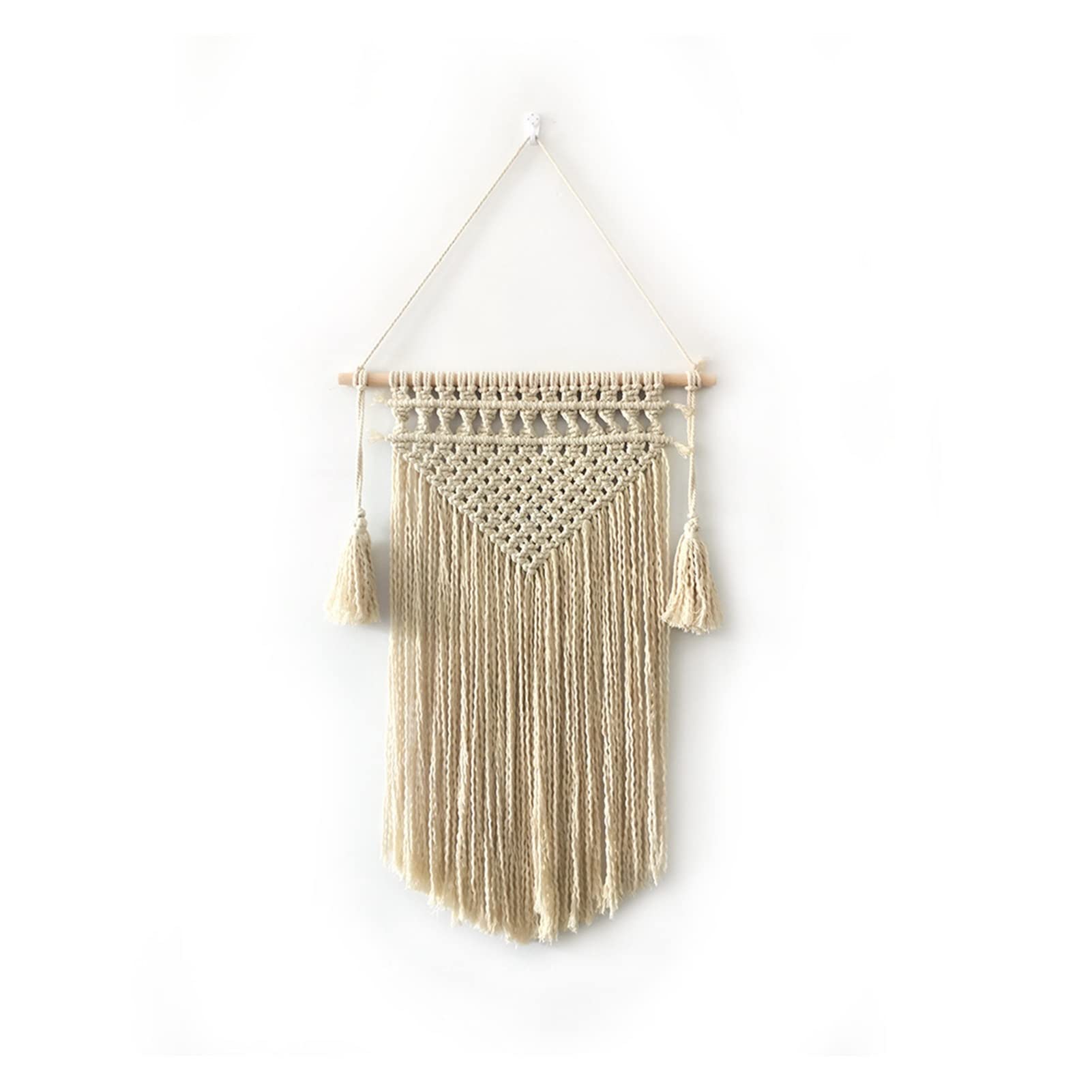 CRYSEU Tapestry Macrame Wall Hanging Tapestry with Tassel