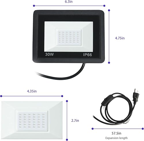 Miniatura 7 de Impresora 3D Resina UV Curado Ligh para SLADLPLCD Curado 3D, con soporte giratorio de 180, lámpara UV de 405 nm para curar Eesin fotosensible,