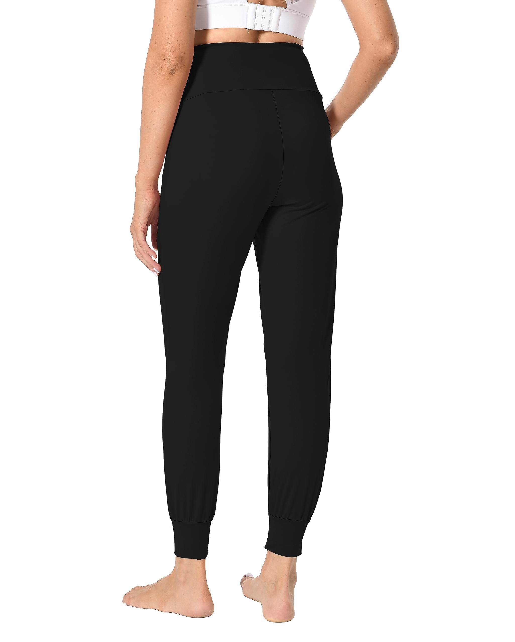 Foucome Pantalon de jogging de maternité pour femme - Pantalon de survêtement extensible avec poches