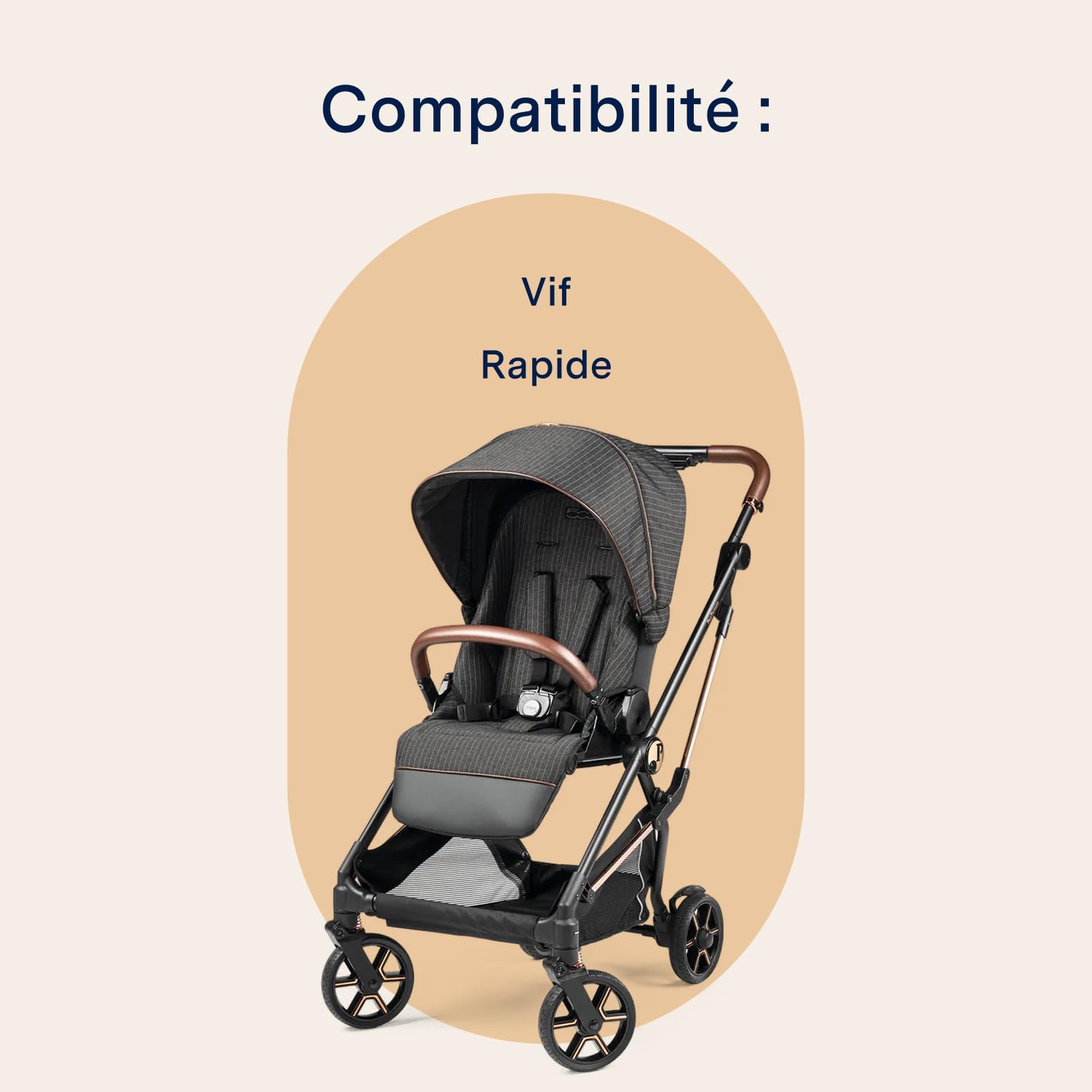 PEG Child Tray Veloce/Vivace - Plateau Repas et Porte-Gobelet - Compatible avec les Poussettes Veloce et Vivace de Peg