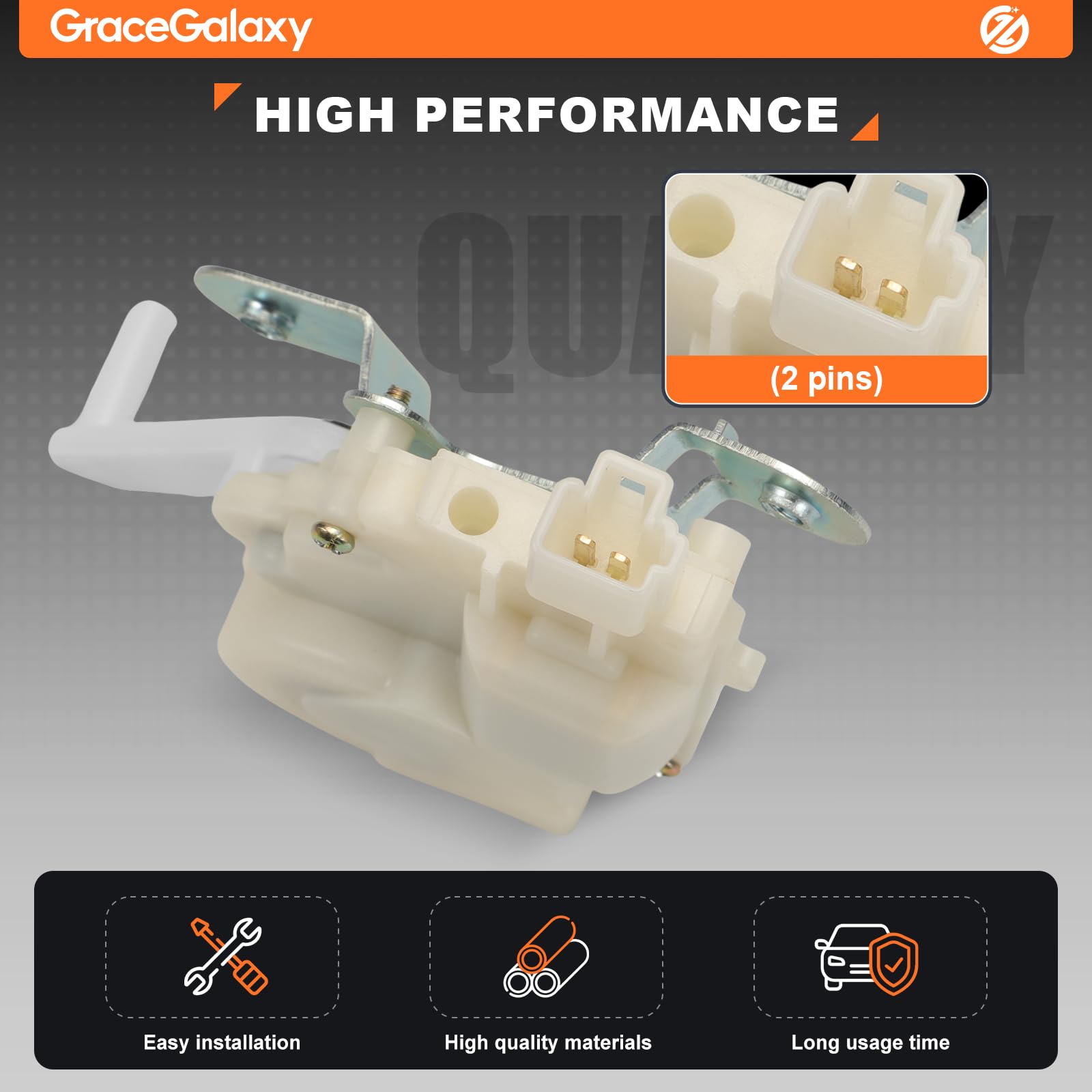 GraceGalaxy Serratura Bagagliaio Portellone 2 Pin 69150-52011 per Yaris 1999-2005 Interruttore Attuatore Bagagli Posteriore