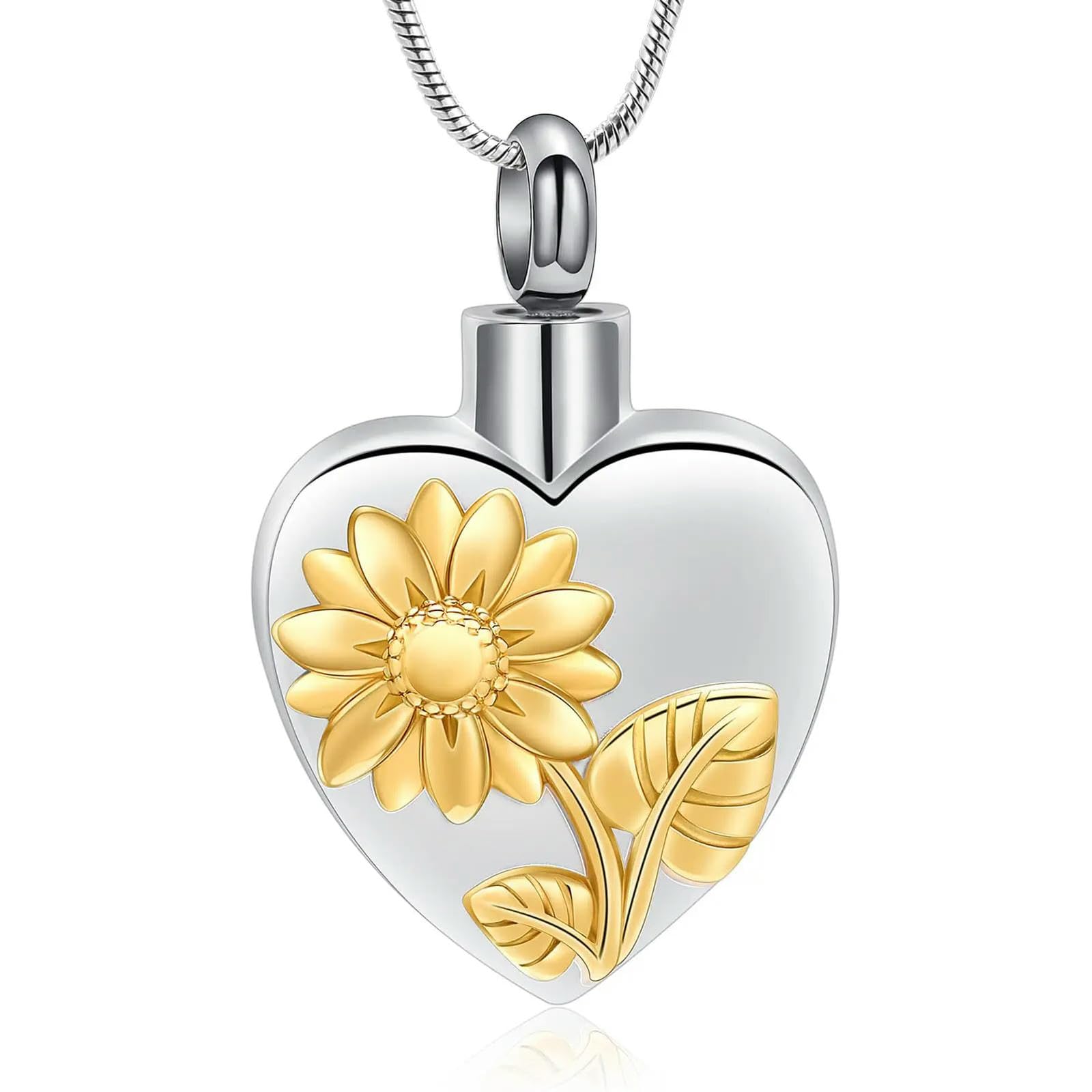 Colgante conmemorativo para mujeres con urna de cenizas humanas y mascotas