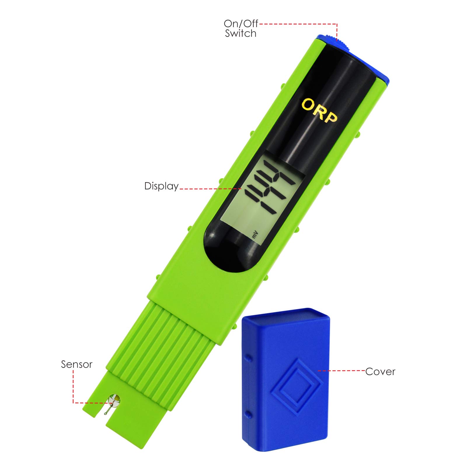 Stylo Type ORP Testeur Redox Mètre ±1999mV Intervalle, Eau Qualité Testeur pour Eau Essai, Aquarium