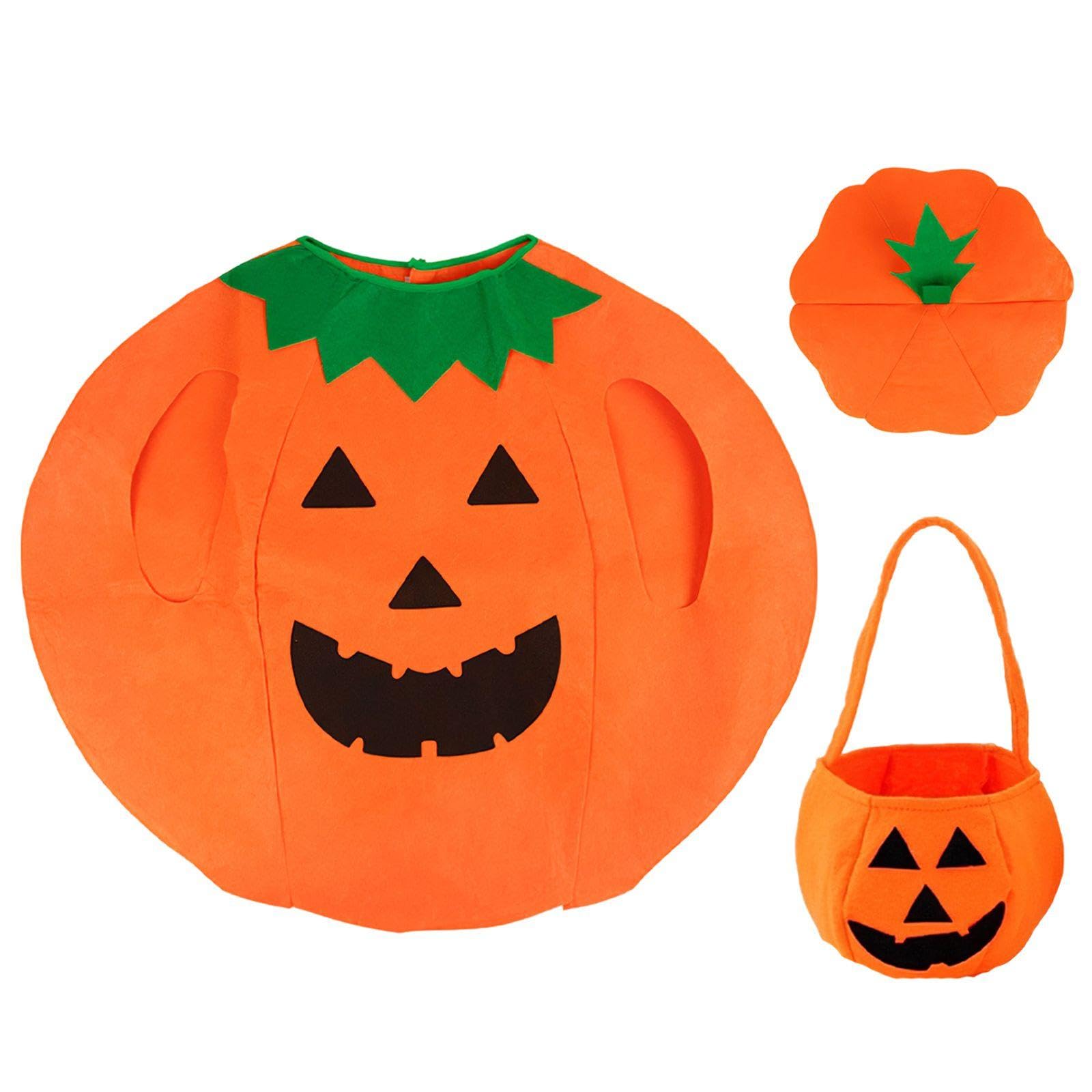 RNFKSU 3 Pieces Of Halloween Pumpkin Costumes, Fashionable Funny Pumpkin Costumes, Bachelor Party Props, Prom Performance.