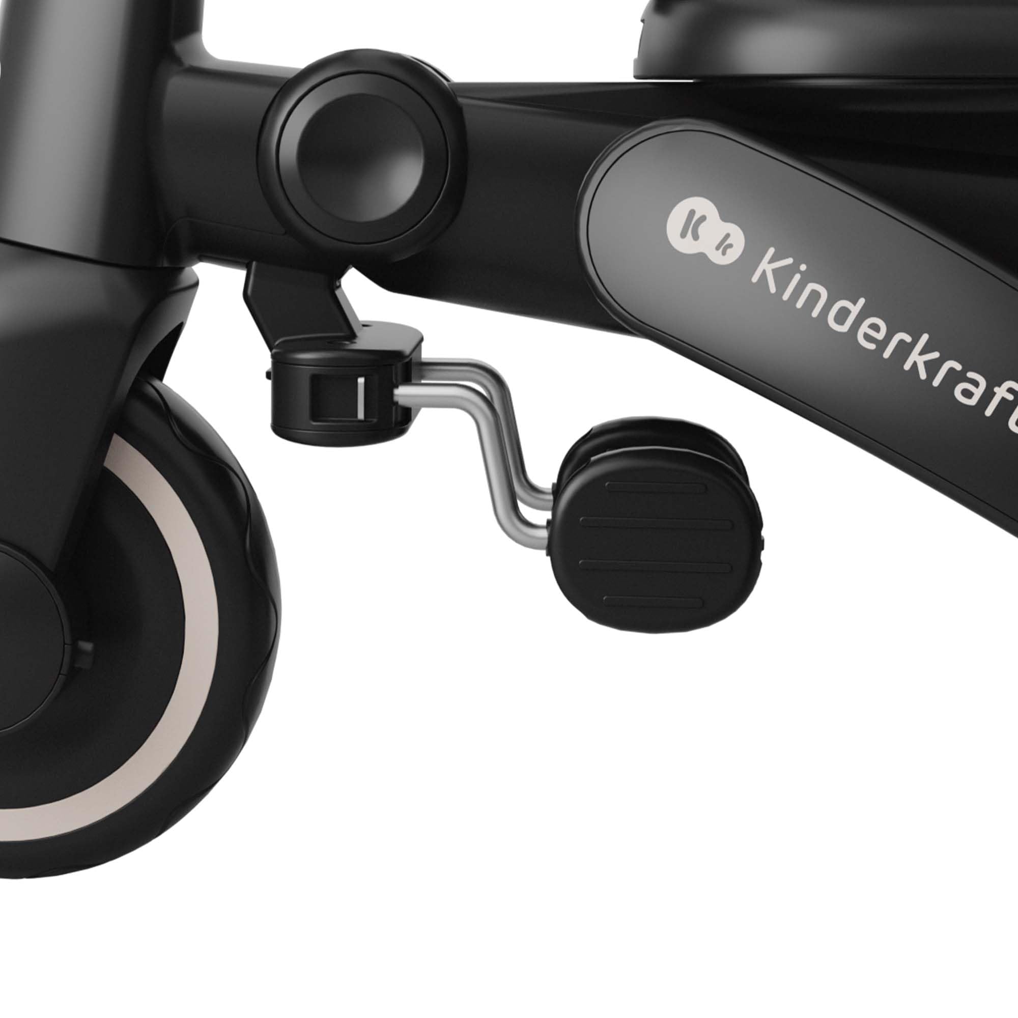 Kinderkraft Jazz 3 Triciclo, Asiento Giratorio 360°, posición semirreclinada, Plegable, Capota UPF 50+, Manillar para Padres, función de Bicicleta de Equilibrio, Beige